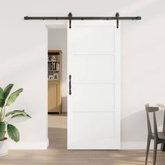 Συρόμενη Πόρτα ORKDAL 83 x 202 εκ. Μασίφ Ξύλο Πεύκου 3445560