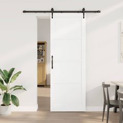 Συρόμενη Πόρτα ORKDAL 83 x 232 εκ. Μασίφ Ξύλο Πεύκου 3445563