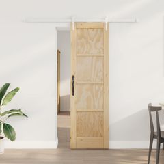 Συρόμενη Πόρτα ORKDAL 61 x 198,5 εκ. Μασίφ Ξύλο Πεύκου 3445566