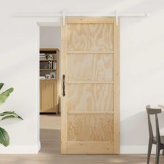 Συρόμενη Πόρτα ORKDAL 86 x 198,5 cm Μασίφ Ξύλο Πεύκου 3445591