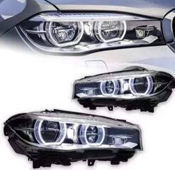 ΦΑΝΑΡΙΑ ΕΜΠΡΟΣ LED Headlights BMW X5 F15 Headlights 2014-2018 X6 F16 Angel Eye Headlight LED DRL