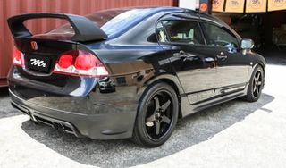 Ανεμοθραύστες Honda Civic FD 06-11 τύπου MUGEN-thumb-3