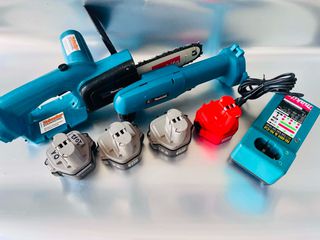 Σετ Εργαλείων Makita 12V (Μίνι Αλυσοπρίονο UC120D & Γωνιακό Δράπανο DA312D) με Φορτιστή & 4 Μπαταρίες
