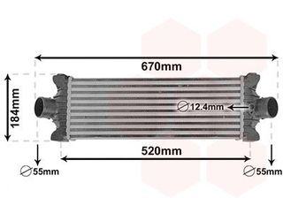 Ford Transit (2013-2018) | Intercooler (Ψυγείο Αέρος) | VAN WEZEL | 18014710