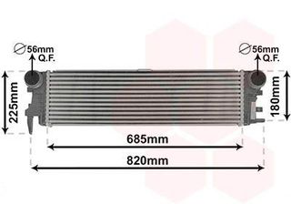 Mercedes Vito (W447) (2014+) | Intercooler (Ψυγείο Αέρος) | VAN WEZEL | 30014700