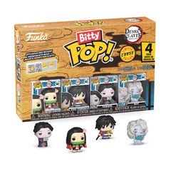 Funko Bitty Pop! 4-Pack: Demon Slayer- Nezuko Kamado, Giyu Tomioka, Tamayo, Rui* Vinyl Figures