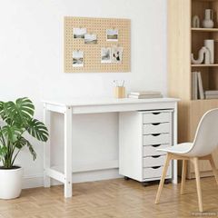Σετ Γραφείου και Κινητού Ντουλαπιού MOSS 2 pcs Λευκό 3438786