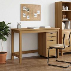 Σετ Γραφείου και Κινητού Ντουλαπιού MOSS 2 pcs Μέλι Καφέ 3438790