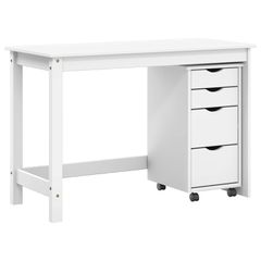 Σετ Γραφείου και Κινητού Ντουλαπιού MOSS 2 pcs Λευκό 3438791-thumb-1