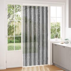 Κουρτίνα εντόμων Chenille Γκρι και Μαύρο 100 x 230 cm 100% PP 42034427
