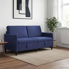 Καναπές με Αποθήκευση Μπλε Αστυνομίας 172 x 78 x 87 εκ 42036973