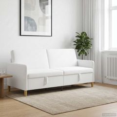 Καναπές με Αποθήκευση Λευκό 192 x 78 x 87 εκ. Πολυεστέρας 42036986