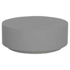 ΤΡΑΠΕΖΙ ΜΕΣΗΣ FIBER CEMENT ΣΤΡΟΓΓΥΛΟ KYOKO HM6579.01 ΓΚΡΙ Φ90x30Υεκ.