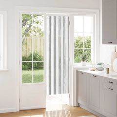 vidaXL Κουρτίνα εντόμων Chenille Γκρι και Λευκό 56 x 185 cm 100% PP