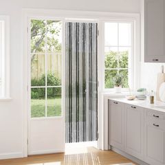 vidaXL Κουρτίνα εντόμων Chenille Γκρι και Μαύρο 56 x 200 cm 100% PP