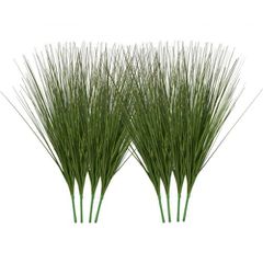 Φυτό τεχνητού γρασιδιού VEVOR, 686 χιλιοστά Faux Onion Grass Fake Greenery Shrubs, Premium PVC for Indoor Outdoor House Home Garden Decoration Room Office, Housewarming, 8 Pack Green