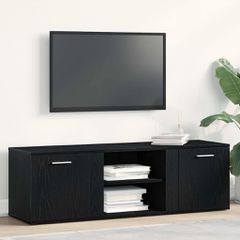 Έπιπλο Τηλεόρασης Μαύρο Δρυς 120x34x37 εκ. από Τεχνητό Ξύλο 862475