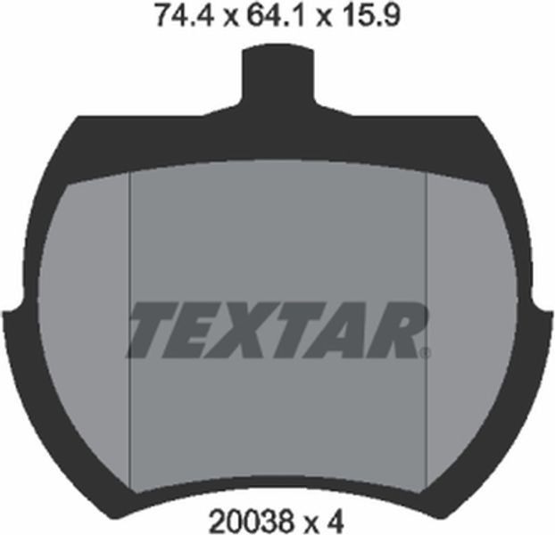Textar Σετ τακάκια, Δισκόφρενα - 2003801