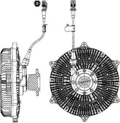 Mahle Συμπλέκτης, Βεντιλατέρ Ψυγείου - Cfc 214 000P