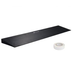 VEVOR 3 cm ράμπα κατωφλιού με δυνατότητα κοπής για ρομπότ σκουπίσματος, ράμπα αναπηρικής καρέκλας από φυσικό καουτσούκ πλάτους 90 cm, αντιολισθητική ράμπα από συμπαγές καουτσούκ με ταινία διπλής όψης