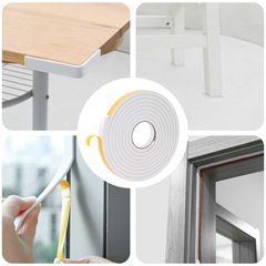 vidaXL Αυτοκόλλητη ταινία αφρού 20 τμχ. Λευκό 15mm x 5m Χ foam CR