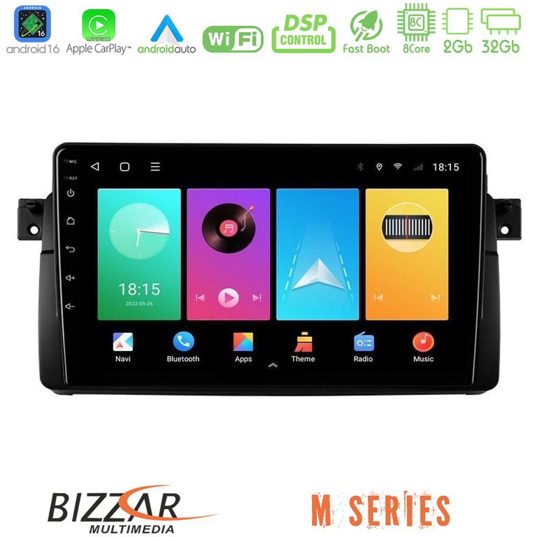 Bizzar M Series 8Core Android16 2+32GB  BMW E46 Navigation Multimedia Tablet 9 | Pancarshop