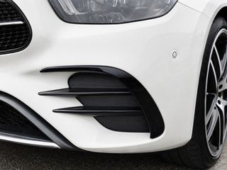 Mercedes E class w213 c238 s213 Front Fog Light Eyebrow Mesh Cover Trim / Φρυδι προφυλακτηρα σε μαυρο gloss