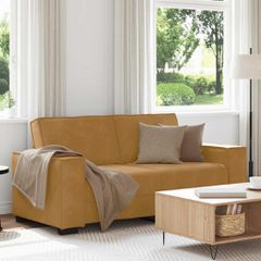 Διθέσιος Καναπές Καφέ Βελούδινος 180x78x84 εκ. 4105027