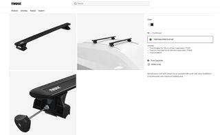 Thule WingBar Evo Αλουμινίου 118cm + Feet + kit για Volvo XC40/EX40