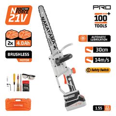 EC1230 ΑΛΥΣΟΠΡIONO ΚΛΑΔΕΥΤΙΚΟ 21v 20cm+2x4Ah ΜΠΑΤΑΡΙΑ+ΦΟΡΤΙΣΤΗ+ΑΛΥΣΙΔΑ+ΒΑΛΙΤΣΑ NAKAYAMA PRO 082996
