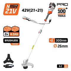 EC4611X44 ΧΛΟΟΚΟΠΤΙΚΟ ΜΕΣΙΝΕΖΑΣ 41V ΜΕ ΜΠΑΤΑΡΙΕΣ 2x21Vx4Ah NAKAYAMA PRO 086406