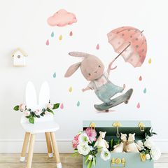 Sipo Αυτοκόλλητα Τοίχου Bunny On Skateboard