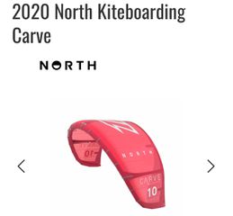 Kitesurf North Sails 2020 Carve 12 m  and navigator bar and board