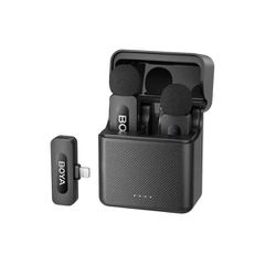 BOYA Μικρόφωνο Wireless BY-V3 2,4GHz με 2 πομπούς και 1 δέκτες (Lightning) Black EU