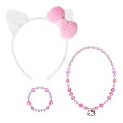 Hello Kitty Ears Σετ Κοσμήματα Και Στέκα-thumb-1