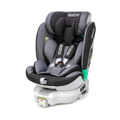 Βρεφικό Παιδικό Κάθισμα Αυτοκινήτου 40-135cm Sparco Isofix + Πόδι Στήριξης Black/Grey