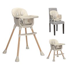 Καρεκλάκι Φαγητού 3 Σε 1 Vanilla Beige Lorelli