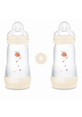 Σετ 2 Μπιμπερό Easy Start™ Anti-Colic 260ml - Unisex – Κρεμ - MAM