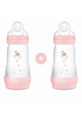 Σετ 2 Μπιμπερό Easy Start™ Anti-Colic 260ml - Girl – Ροζ - MAM