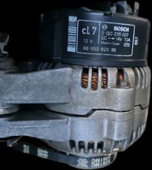 Δυναμό Peugeot 206 1.1 TU1JP Bosch 70A (Κωδ: 9605062980)