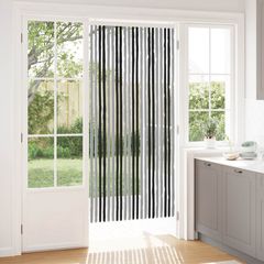 vidaXL Κουρτίνα εντόμων Chenille Γκρι και Μαύρο 90 x 200 cm 100% PP