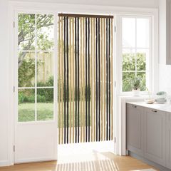 vidaXL Κουρτίνα εντόμων Chenille Σκούρο καφέ και μπεζ 90 x 200 cm