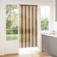 vidaXL Κουρτίνα εντόμων Chenille Καφέ και μπεζ 90 x 200 cm 100% PP
