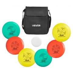 VEVOR Disc Golf Set, Ιπτάμενοι Δίσκοι 6 ΤΕΜ για αρχάριους, Σετ εκκίνησης Disc Golf, με Putter, Mid-Range, Driver, Συμπεριλαμβανομένου Mini Marker, Φορητό σακίδιο πλάτης, για υπαίθρια αυλή, γκαζόν, παρ