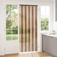 vidaXL Κουρτίνα εντόμων Chenille Καφέ και μπεζ 90 x 220 cm 100% PP