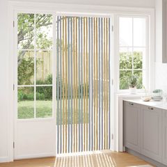vidaXL Κουρτίνα εντόμων Chenille Γκρι και Μπεζ 90 x 220 cm 100% PP