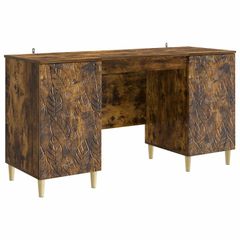 Γραφείο Καπνισμένο Ξύλο Δρυός 142,5 x 50 x 75 εκ. 3414617