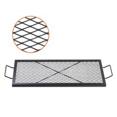 Σχάρα ψησίματος VEVOR X-Marks Fire Pit Grill, Ορθογώνια Σχάρα Μαγειρέματος, Χάλυβας βαρέως τύπου Campfire BBQ Grill Grill with Handle & Support X Wire, Φορητά μαγειρικά σκεύη κάμπινγκ για πάρτι έξω, μ