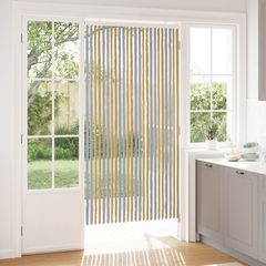 vidaXL Κουρτίνα εντόμων Chenille Γκρι και Μπεζ 100 x 200 cm 100% PP