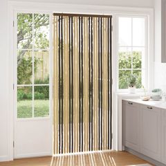vidaXL Κουρτίνα εντόμων Chenille Σκούρο καφέ και μπεζ 100 x 220 cm